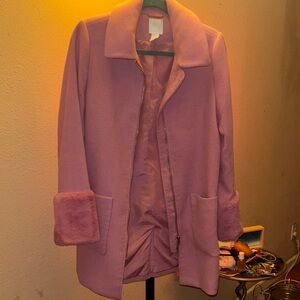 H&M Pink Pea Coat